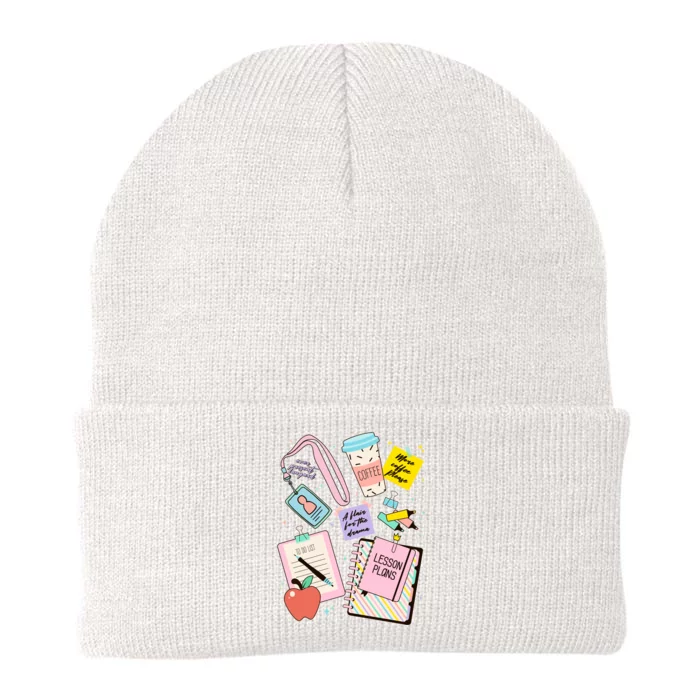 Cute Teacher Stuff School Life Knit Cap Winter Beanie