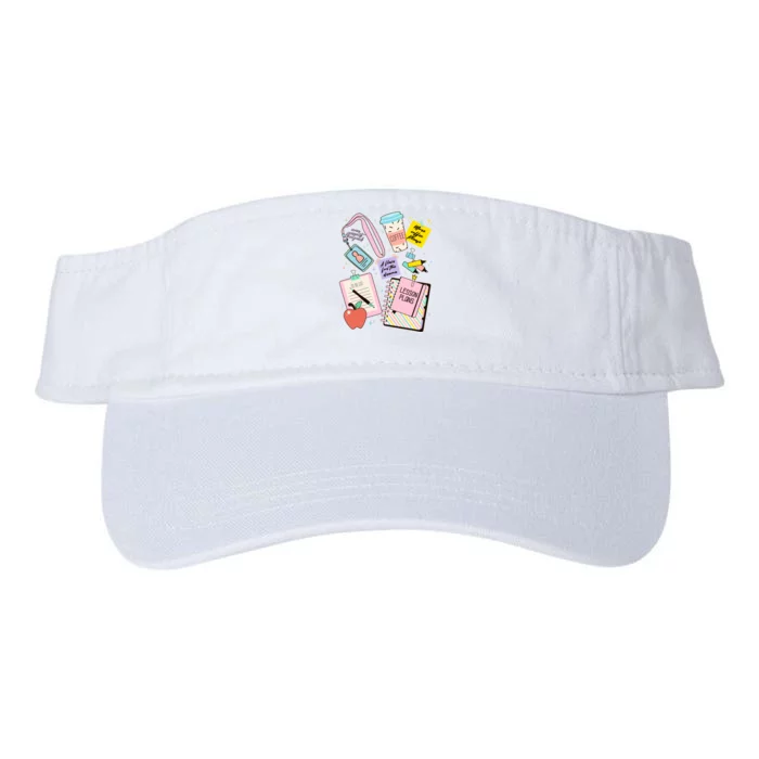 Cute Teacher Stuff School Life Valucap Bio-Washed Visor