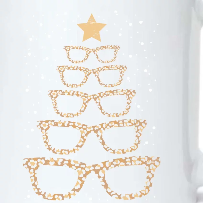 Christmas Tree Sunglasses Eyeglasses For Optometrist Xmas Funny Gift Black Color Changing Mug