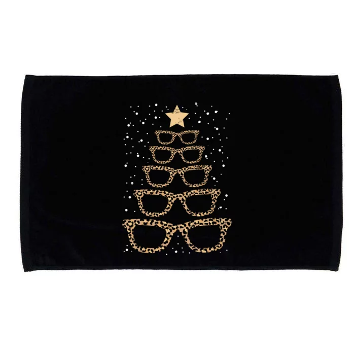 Christmas Tree Sunglasses Eyeglasses For Optometrist Xmas Funny Gift Microfiber Hand Towel