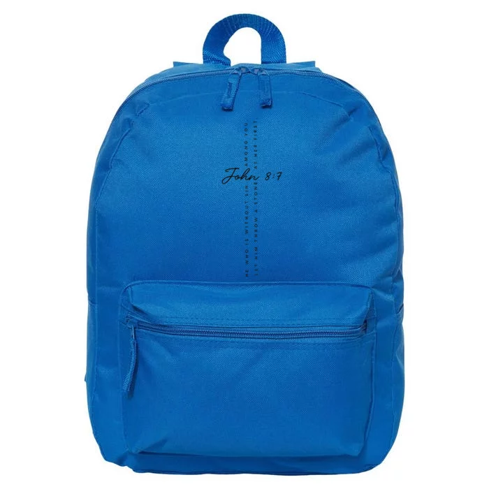 CanT Throw Stones While Washing Feet John 87 16 in Basic Backpack