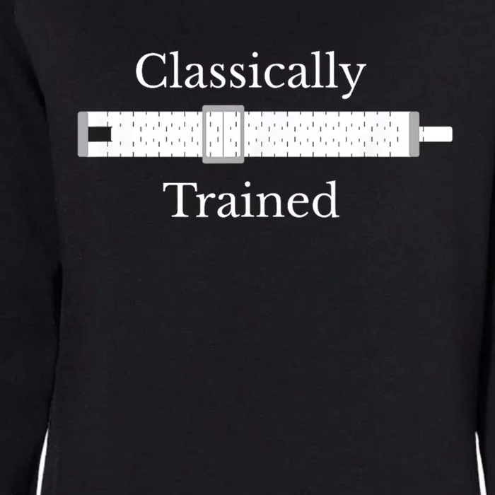 Classically Trained Slide Rule Mechanical Analog Calculator Meaningful Gift Womens California Wash Sweatshirt