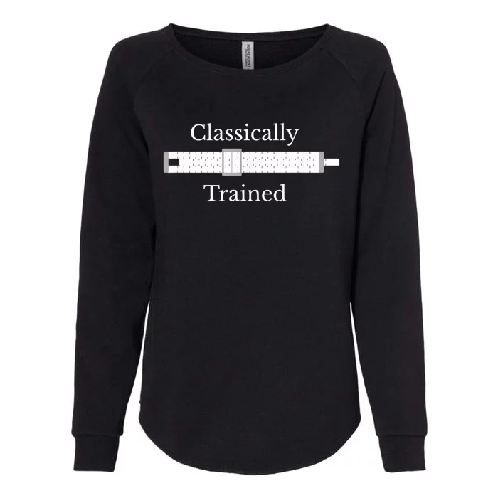 Classically Trained Slide Rule Mechanical Analog Calculator Meaningful Gift Womens California Wash Sweatshirt