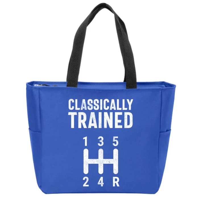 Classically Trained Stick Driver Ual Transmission Car Cute Gift Zip Tote Bag