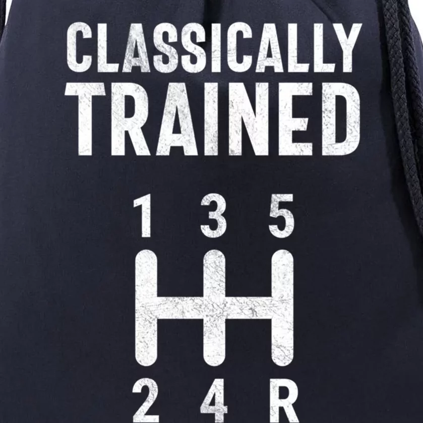 Classically Trained Stick Driver Ual Transmission Car Cute Gift Drawstring Bag