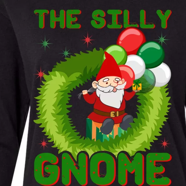 Christmas The Silly Gnome Gift Womens Cotton Relaxed Long Sleeve T-Shirt