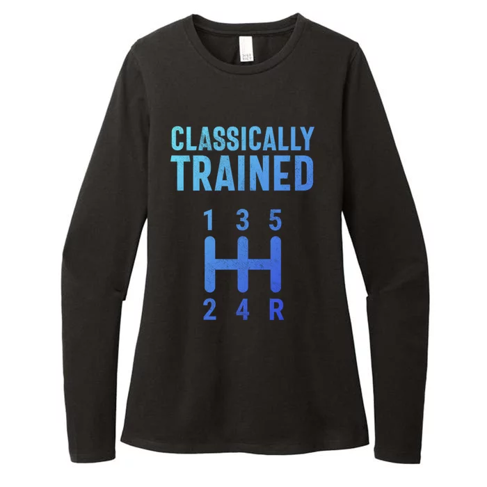 Classically Trained Stick Driver Ual Transmission Car Cute Gift Womens CVC Long Sleeve Shirt