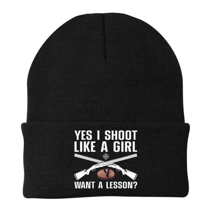 Cool Trap Shooting Mom Skeet Shooting Target Knit Cap Winter Beanie