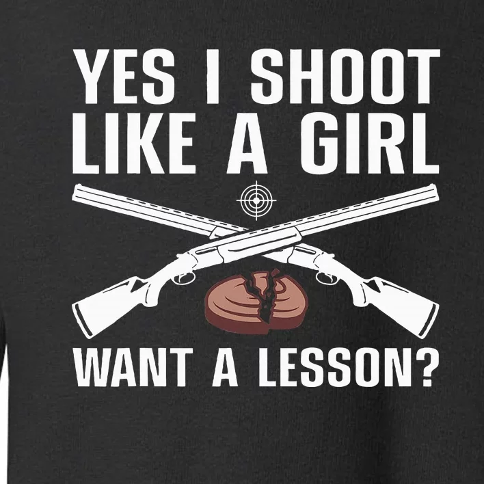 Cool Trap Shooting Mom Skeet Shooting Target Toddler Sweatshirt