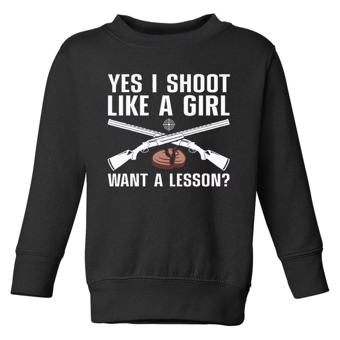 Cool Trap Shooting Mom Skeet Shooting Target Toddler Sweatshirt