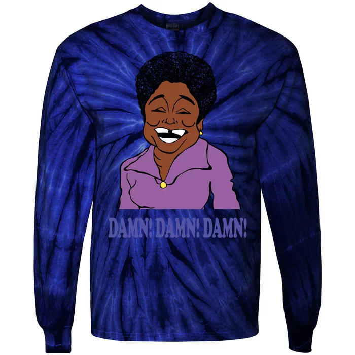 Classic TV Show Sitcom Good Times Damn Damn Damn Tie-Dye Long Sleeve Shirt