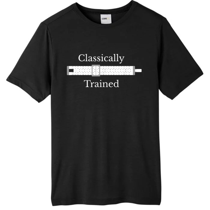 Classically Trained Slide Rule Mechanical Analog Calculator ChromaSoft Performance T-Shirt