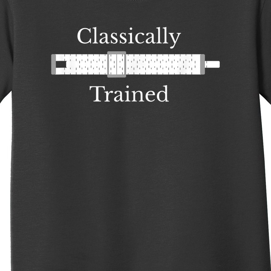 Classically Trained Slide Rule Mechanical Analog Calculator Toddler T-Shirt