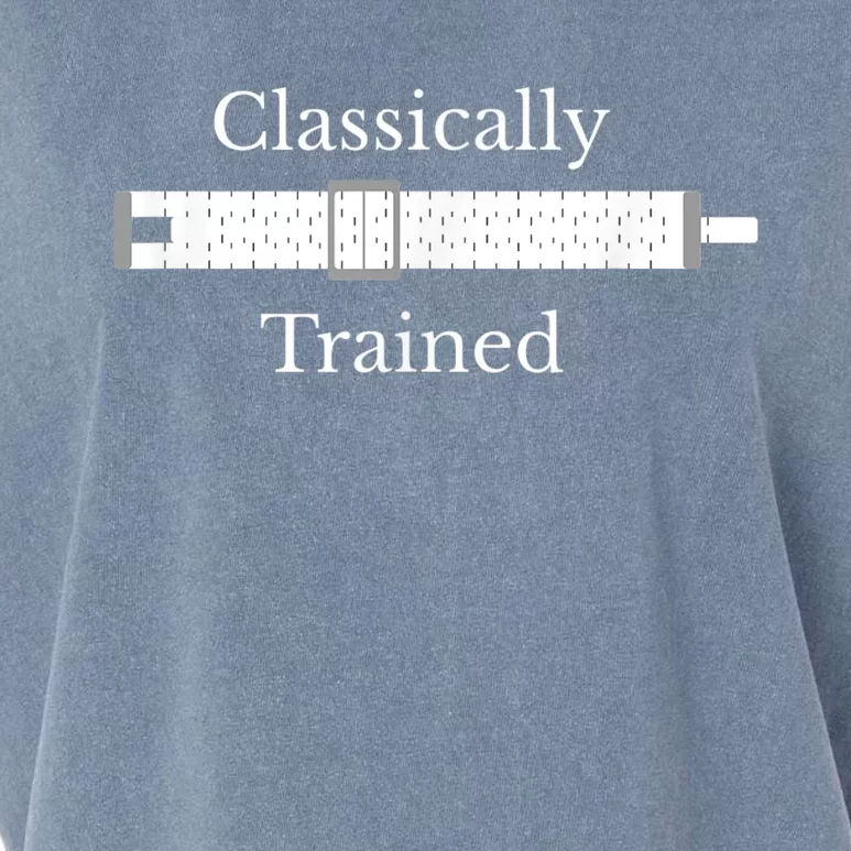 Classically Trained Slide Rule Mechanical Analog Calculator Garment-Dyed Women's Muscle Tee