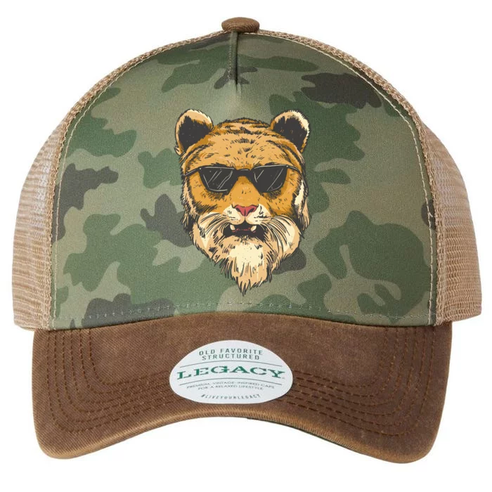 Cool Tiger Sunglasses Retro Legacy Tie Dye Trucker Hat