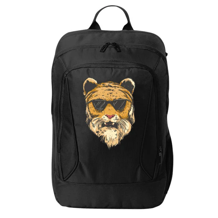 Cool Tiger Sunglasses Retro City Backpack