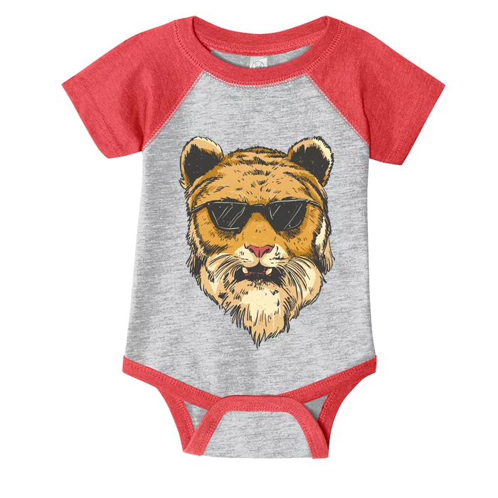 Cool Tiger Sunglasses Retro Infant Baby Jersey Bodysuit