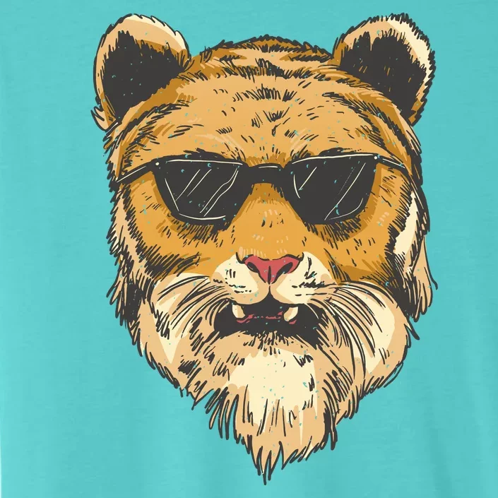 Cool Tiger Sunglasses Retro ChromaSoft Performance T-Shirt