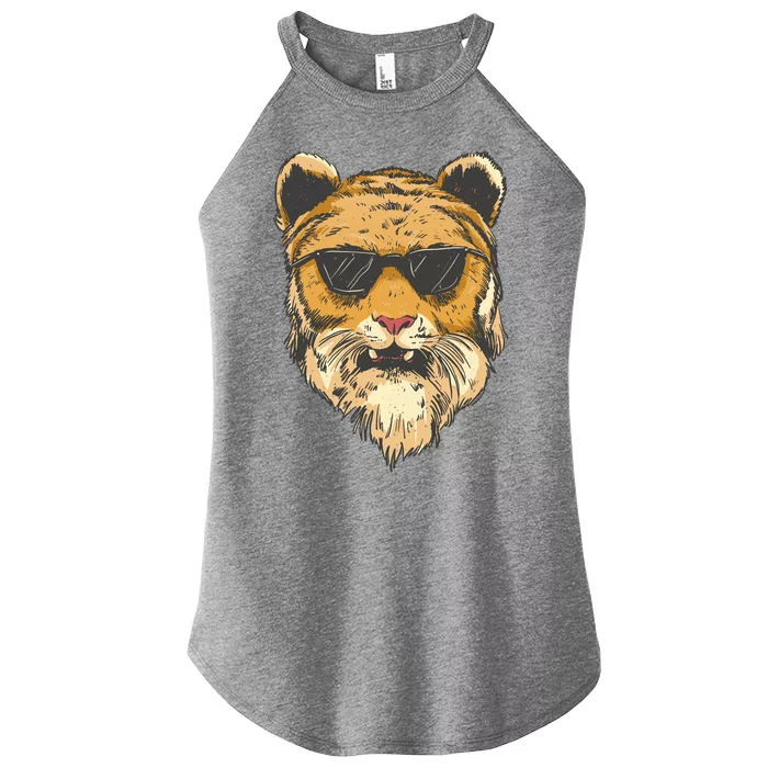 Cool Tiger Sunglasses Retro Women’s Perfect Tri Rocker Tank