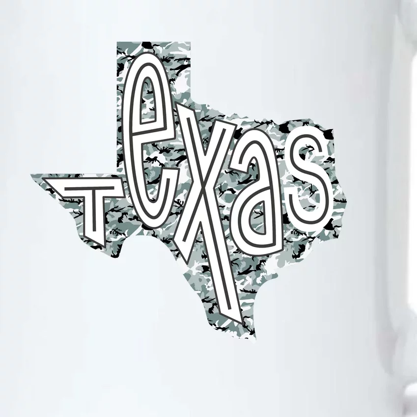 Camouflage Texas State Logo Black Color Changing Mug