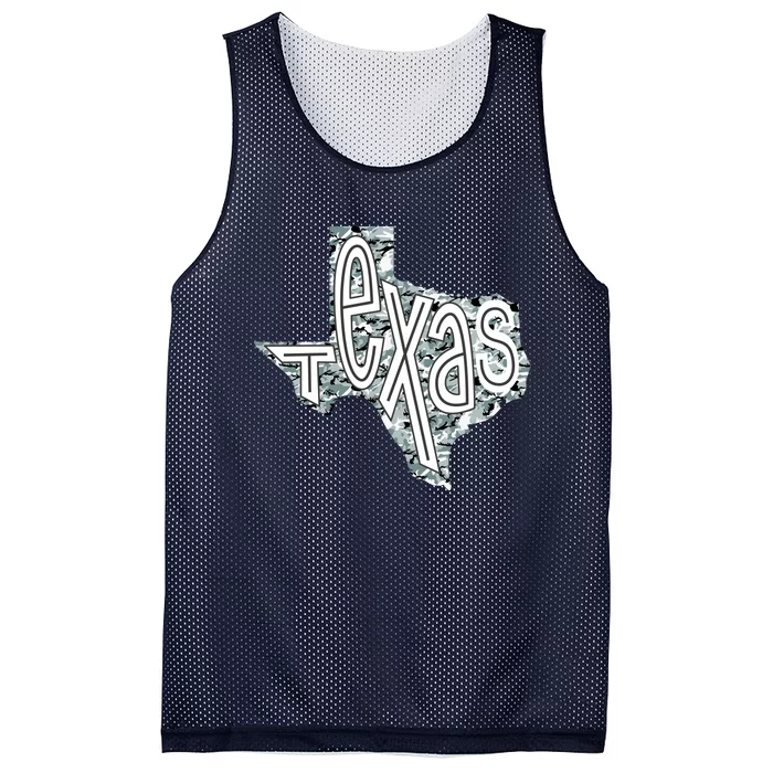 Camouflage Texas State Logo Mesh Reversible Basketball Jersey Tank