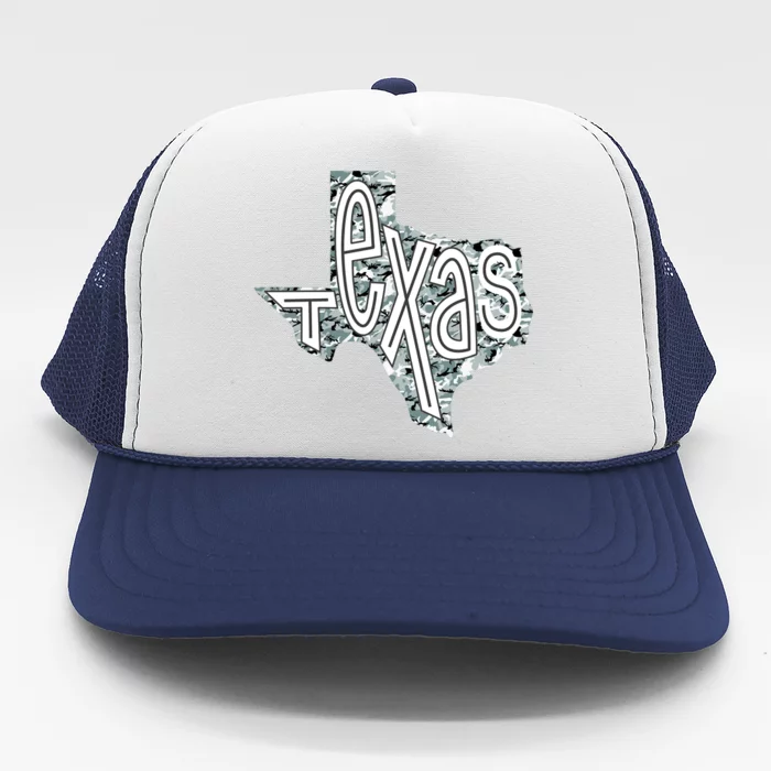 Camouflage Texas State Logo Trucker Hat