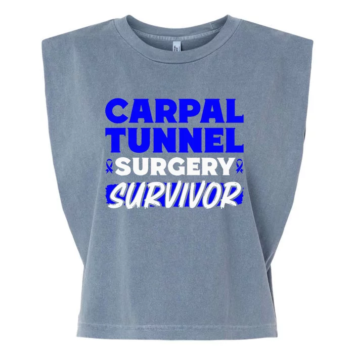 Carpal Tunnel Surgery Survivor Cts Garment-Dyed Women's Muscle Tee