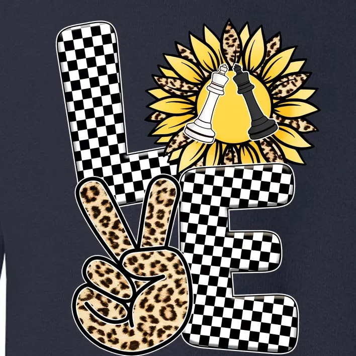 Chess T Shirts Love Chessboard Leopard Sunflower Graphic Plus Size Toddler Sweatshirt