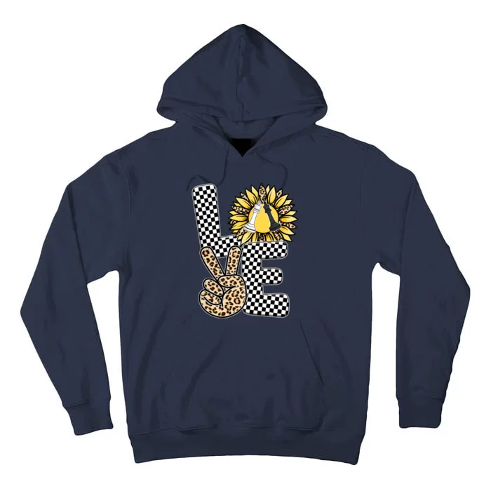 Chess T Shirts Love Chessboard Leopard Sunflower Graphic Plus Size Tall Hoodie