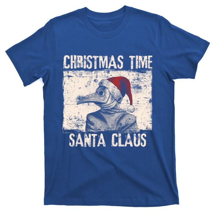 Christmas Time Santa Claus Plague Doctor Quarantine Pandemic Gift T-Shirt