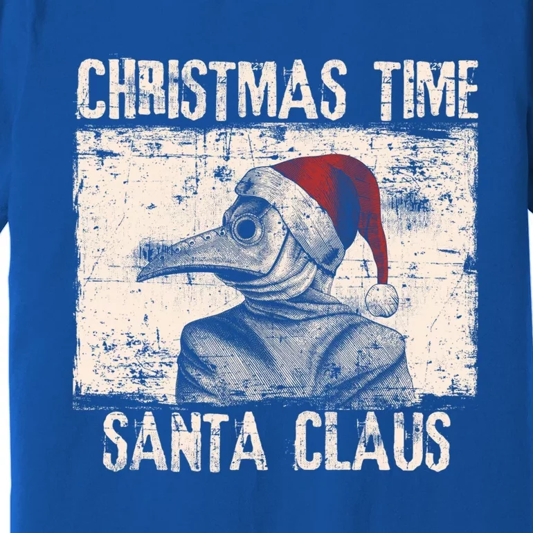 Christmas Time Santa Claus Plague Doctor Quarantine Pandemic Gift Premium T-Shirt