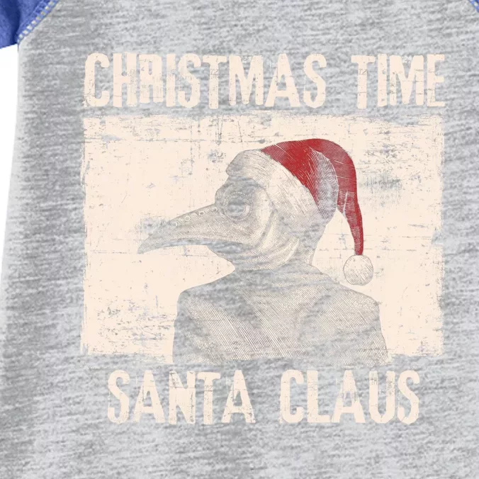 Christmas Time Santa Claus Plague Doctor Quarantine Pandemic Gift Infant Baby Jersey Bodysuit