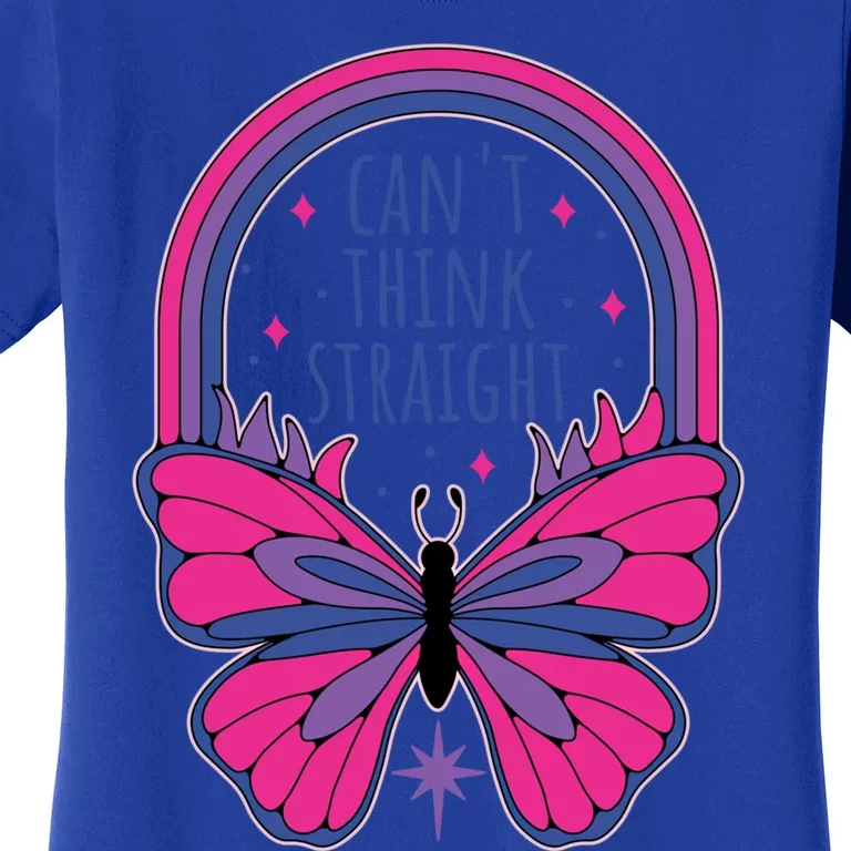 Cant Think Straight Bi Bisexual Pride Gift Women's T-Shirt