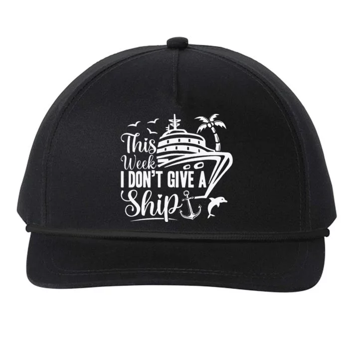 Cruise Trip Ship Summer Vacation Matching Family Group Snapback Five-Panel Rope Hat