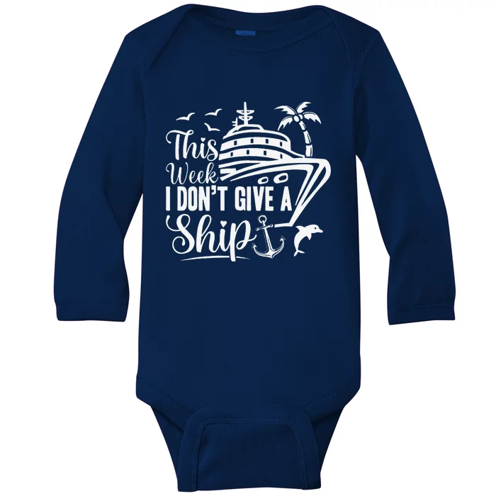 Cruise Trip Ship Summer Vacation Matching Family Group Baby Long Sleeve Bodysuit