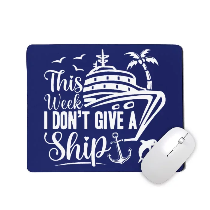 Cruise Trip Ship Summer Vacation Matching Family Group Mousepad