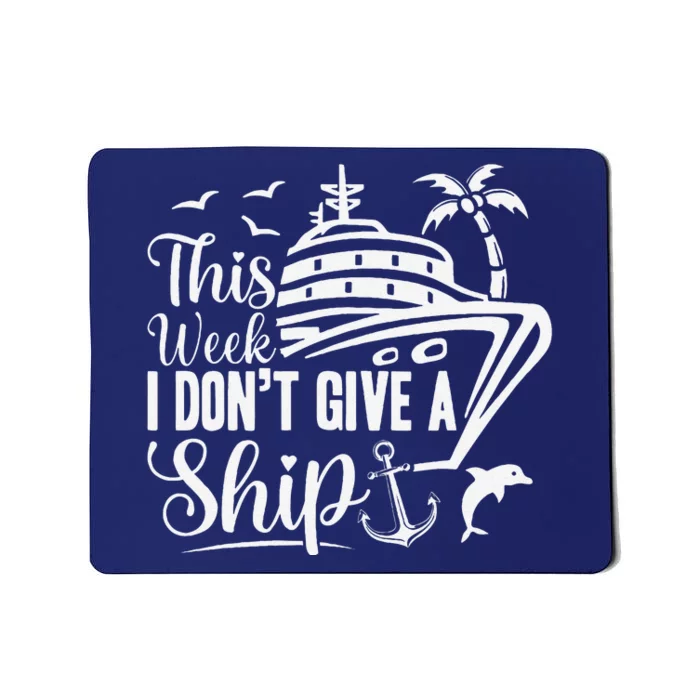 Cruise Trip Ship Summer Vacation Matching Family Group Mousepad