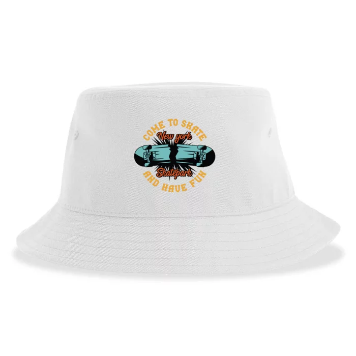 Come To Skate And Have Fun Sustainable Bucket Hat