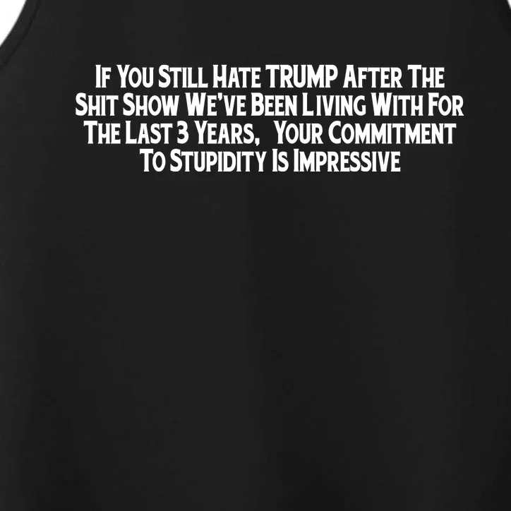 Commitment To Stupidity Trump 2024 Maga Performance Tank