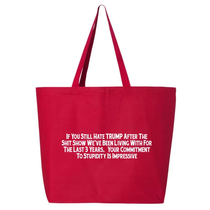 Commitment To Stupidity Trump 2024 Maga 25L Jumbo Tote