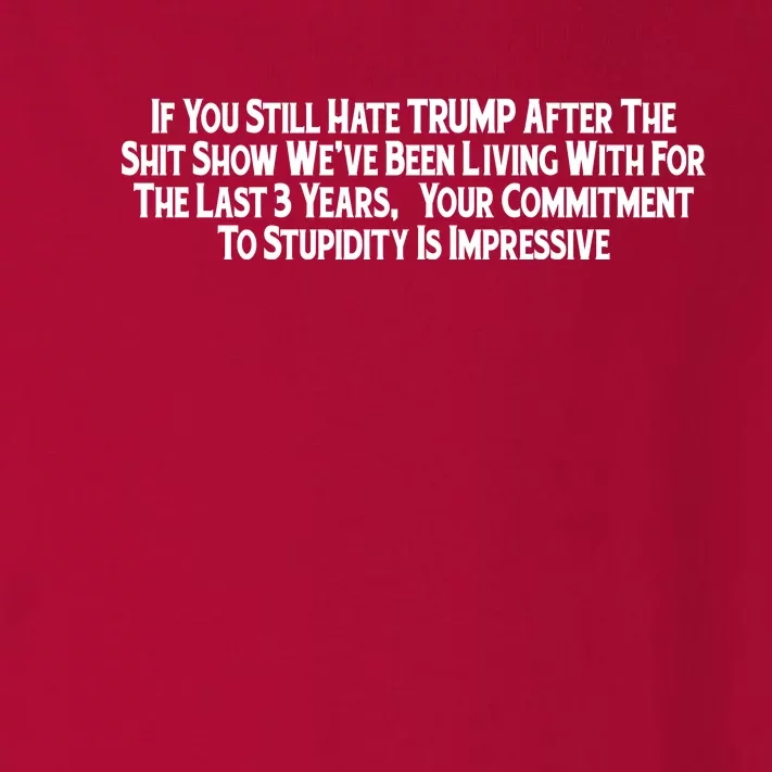 Commitment To Stupidity Trump 2024 Maga Toddler Long Sleeve Shirt