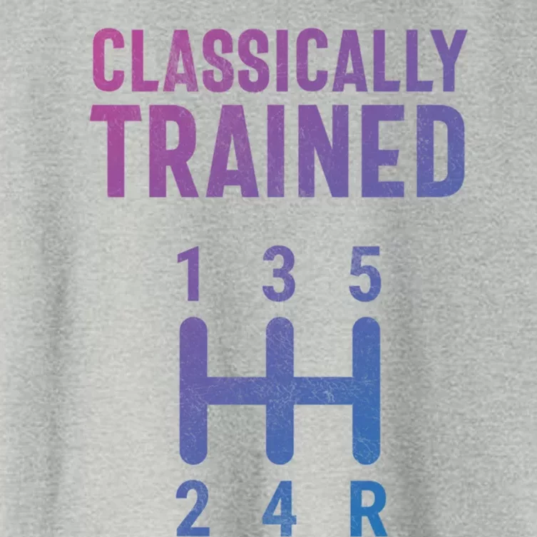 Classically Trained Stick Driver Ual Transmission Car Cute Gift Women's Crop Top Tee