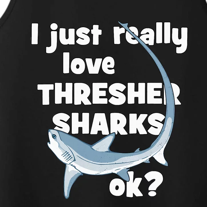 Cute Thresher Shark Performance Tank