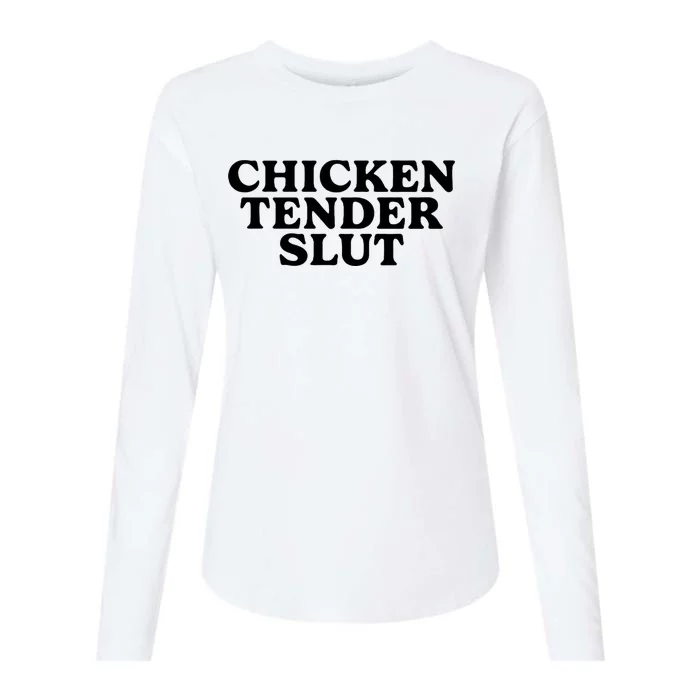 Chicken Tender Slut Womens Cotton Relaxed Long Sleeve T-Shirt