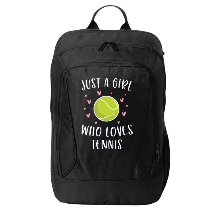 Cute Tennis Shirts For Girls Just A Girl Who Loves Tennis City Backpack