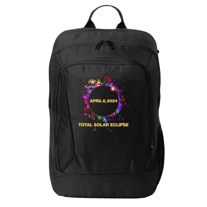 Cool Total Solar Eclipse April 8 2014 Paint Splatter City Backpack