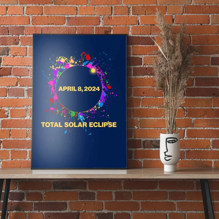 Cool Total Solar Eclipse April 8 2014 Paint Splatter Poster