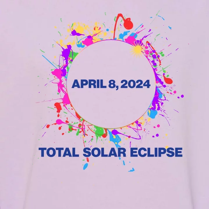 Cool Total Solar Eclipse April 8 2014 Paint Splatter Garment-Dyed Sweatshirt