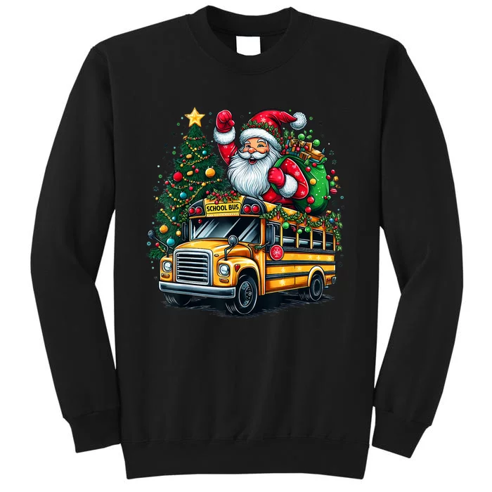 Christmas Tree School Bus Driver Costume Adults Tall Sweatshirt