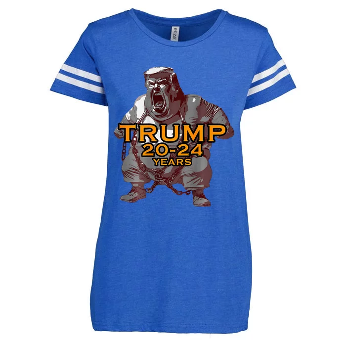 Chunky Trump Screaming In Chains Enza Ladies Jersey Football T-Shirt